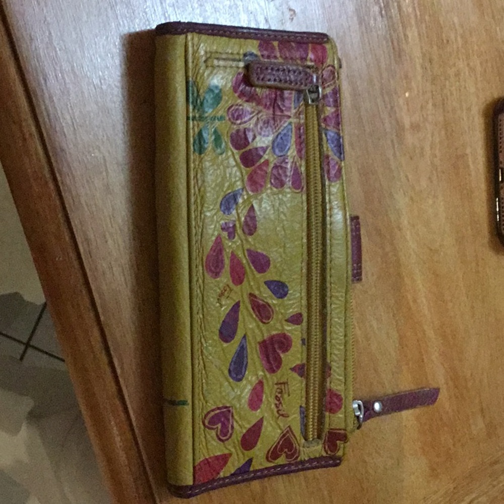 FOSSIL Colourful Genuine Leather Wallet - Picture 2 of 7